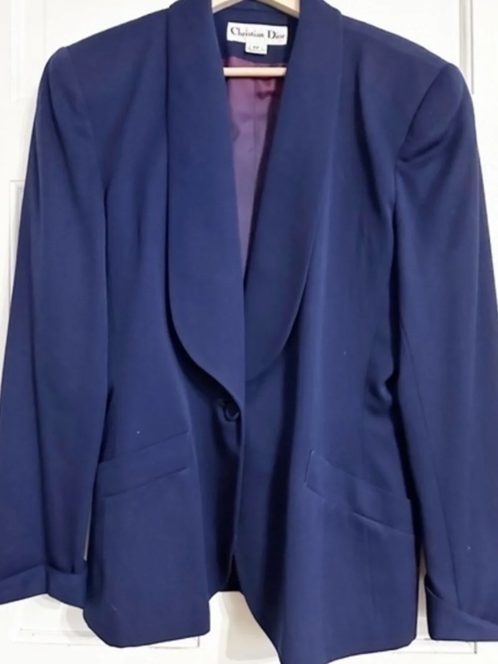 Christian Dior Vintage Classic Navy  Women's Blazer Sz 12